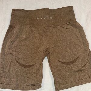NVGTN Mocha Contour Seamless Shorts